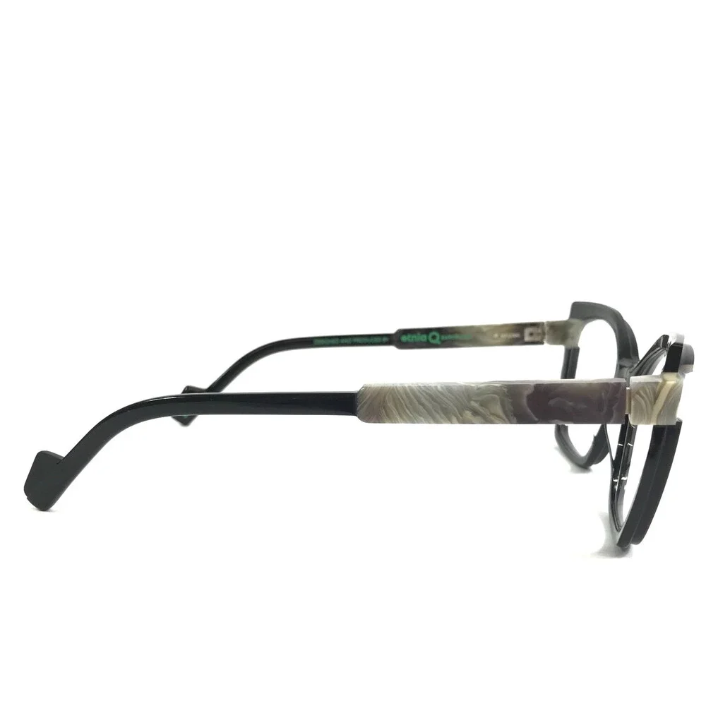Etnia Barcelona Eyeglasses Frames CHROMA N39 BKGY Black Gray Full Rim 52-18-140